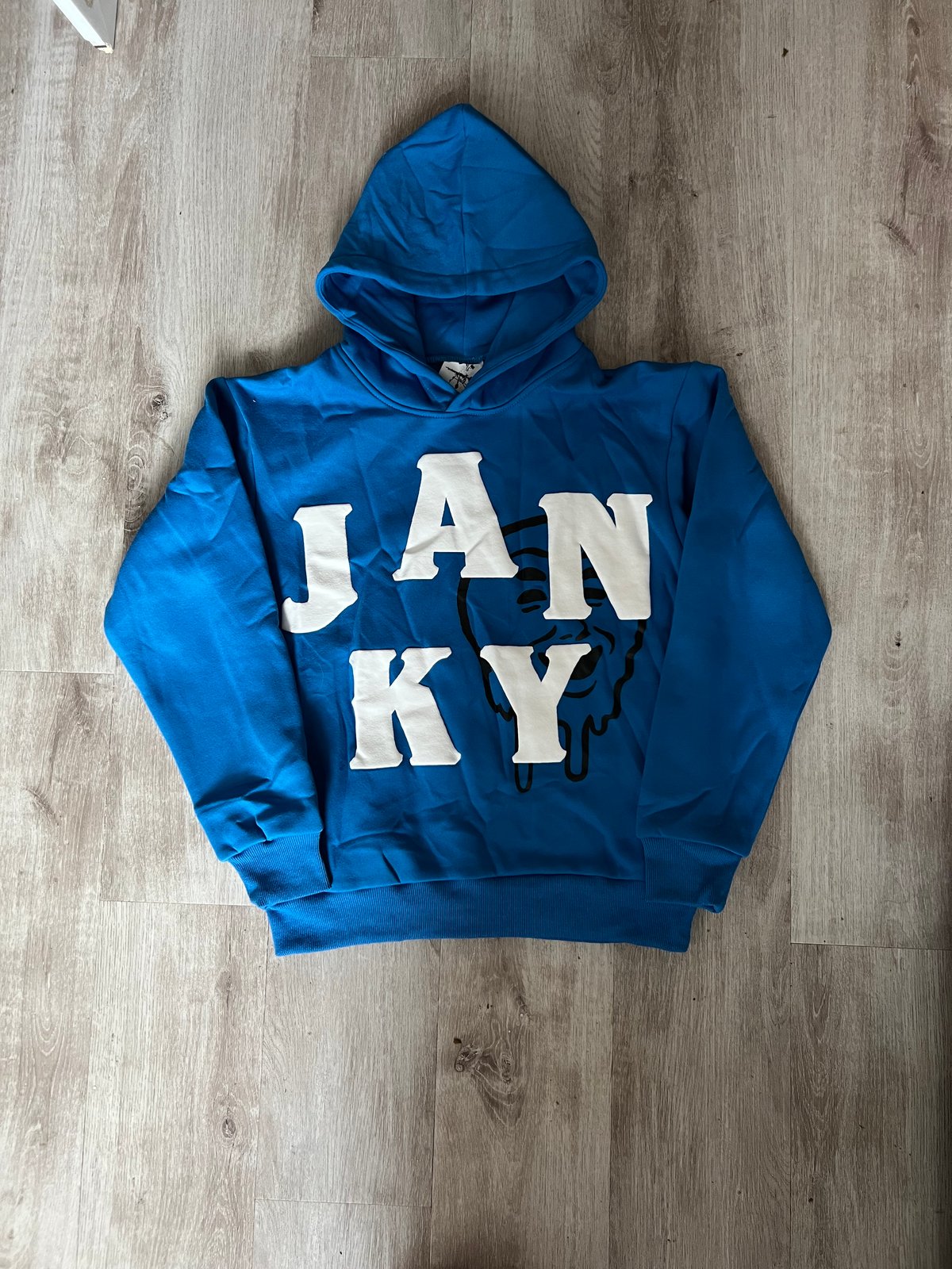 Blue Puff Print Janky Sweat Suits