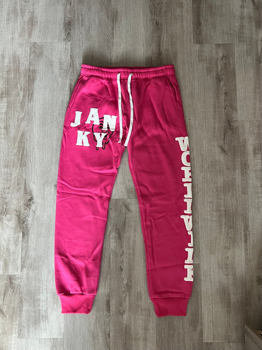 Pink Puff Print Joggers